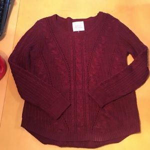 Large maroon sweater
